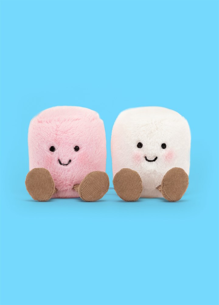 Jellycat Amuseable Pink And White Marshmallows